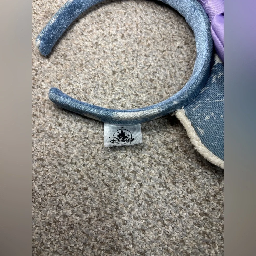 Disney Parks Ears Headband - DISTRESSED BLUE DENIM Bleached Minnie Ears